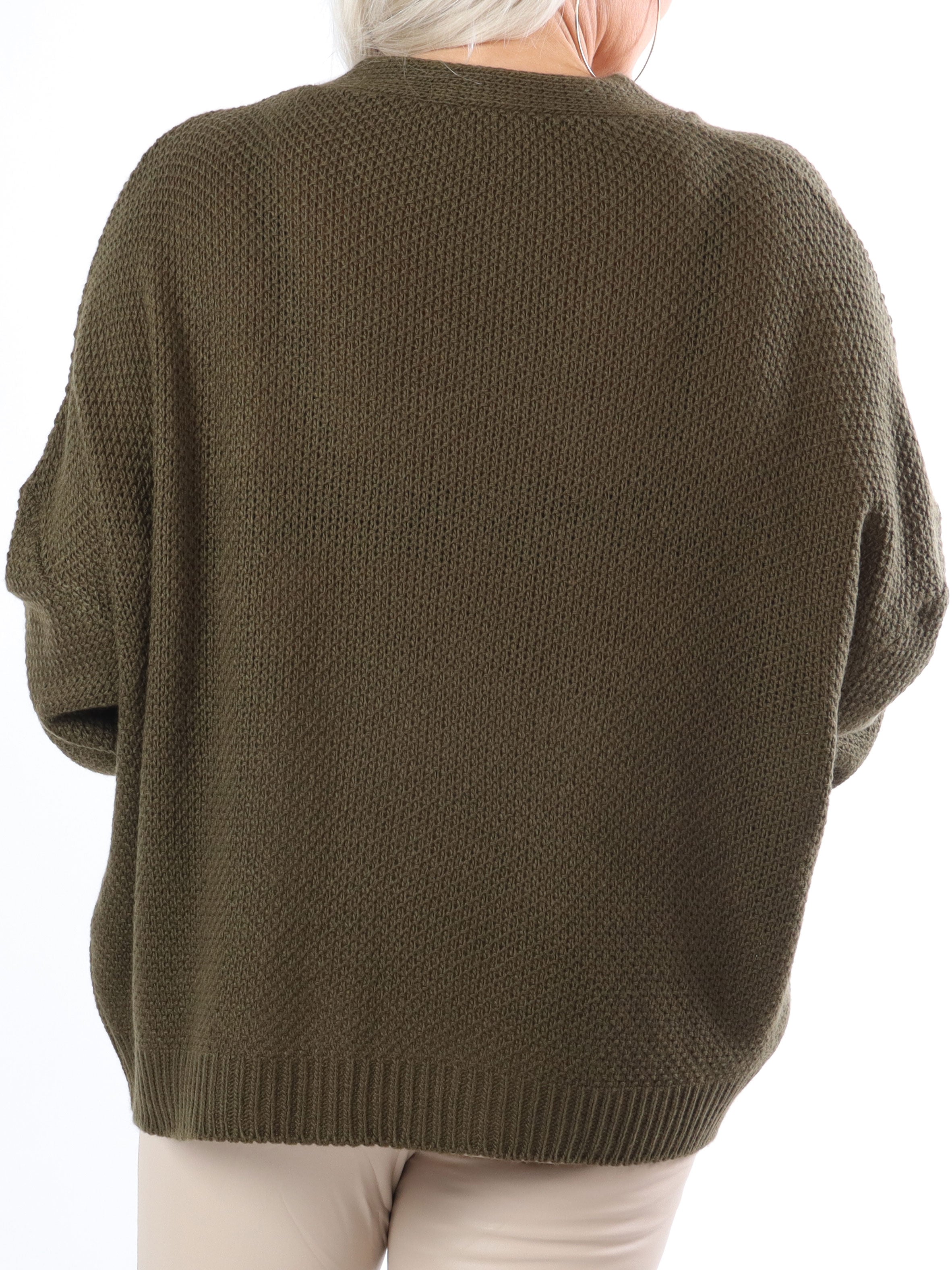 Cutie - Söt plus size stickad tröja med rosett